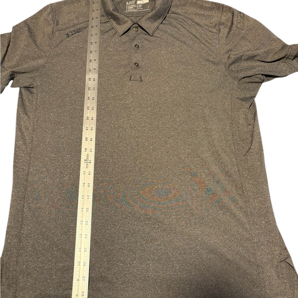 5.11 Tactical Men's Short Sleeve Gray Polo Shirt Medium - Picture 9 of 10